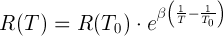 Beta方程近似值：R（T）= R（T0）* exp（Beta *（1 / T-1 / T0））